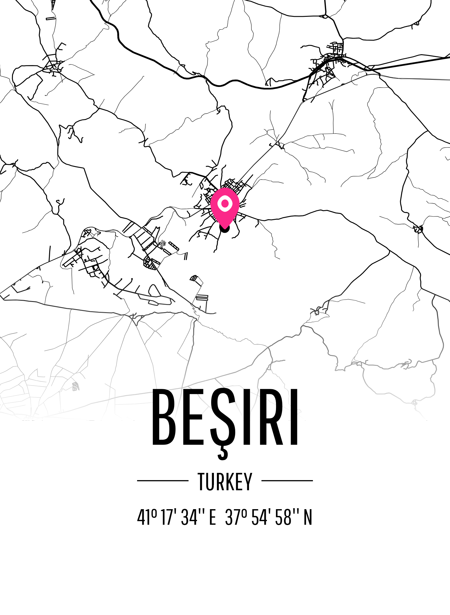 Map of Beşiri