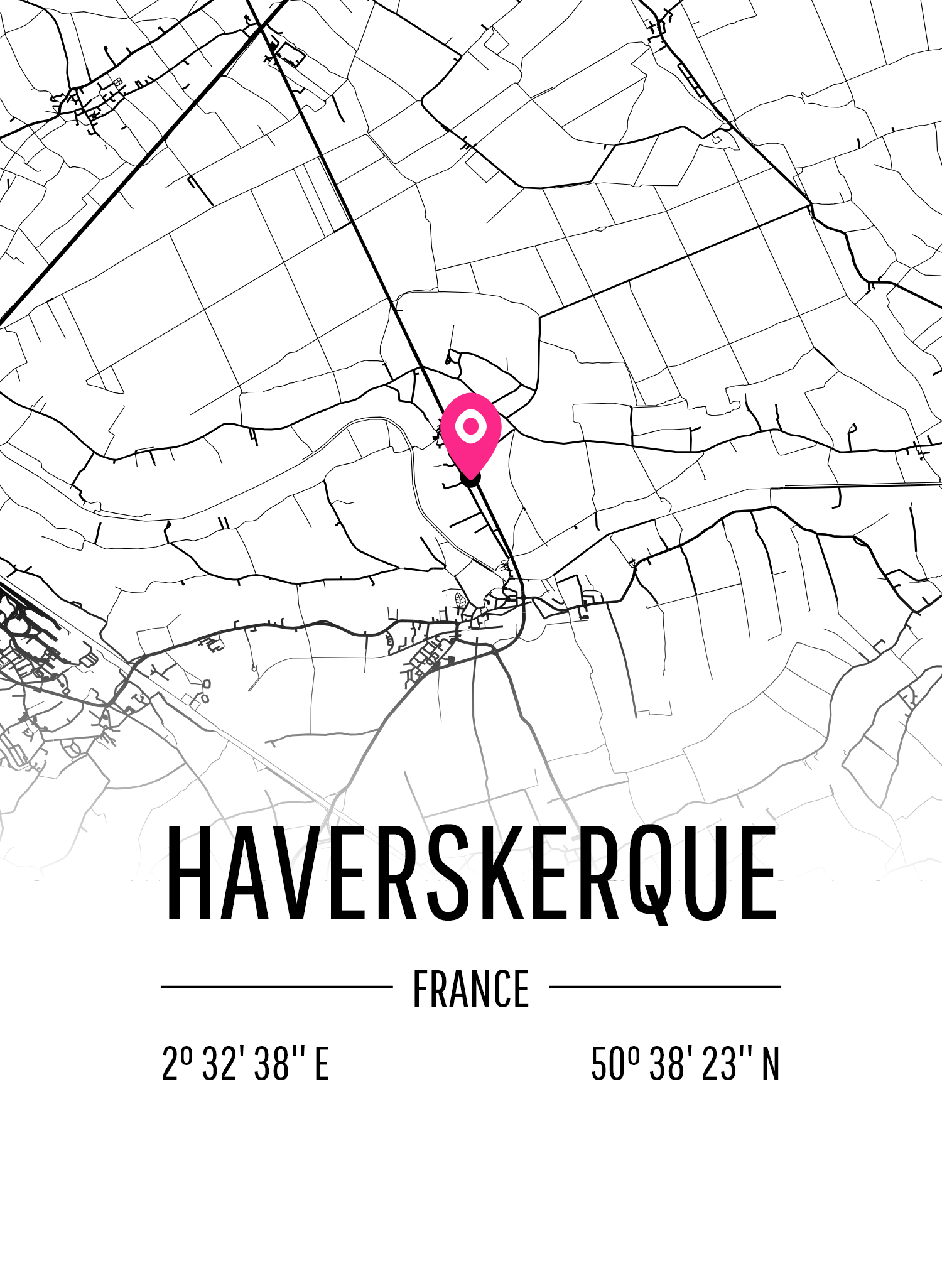 Map of Haverskerque