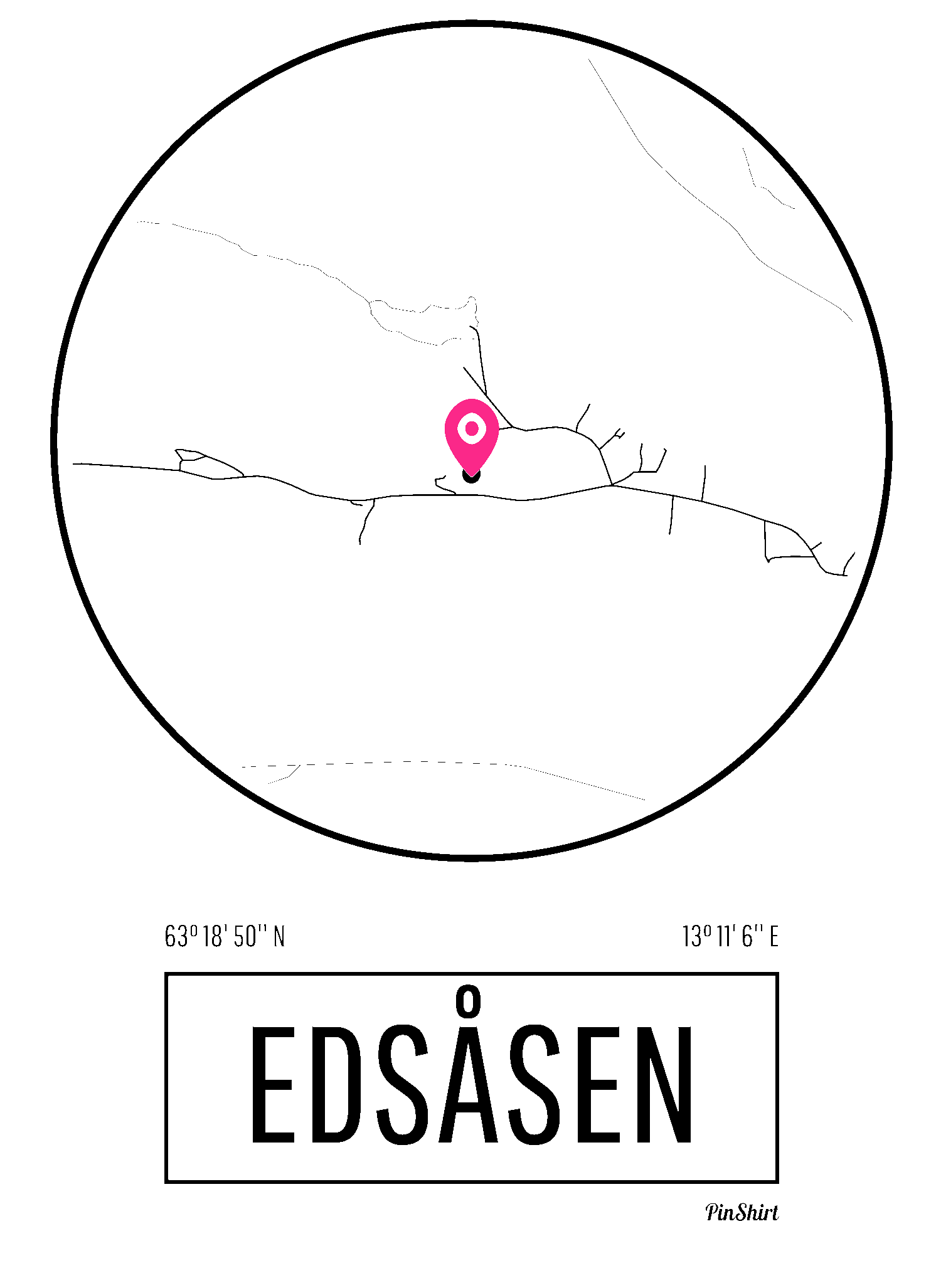 Karta över Edsåsen