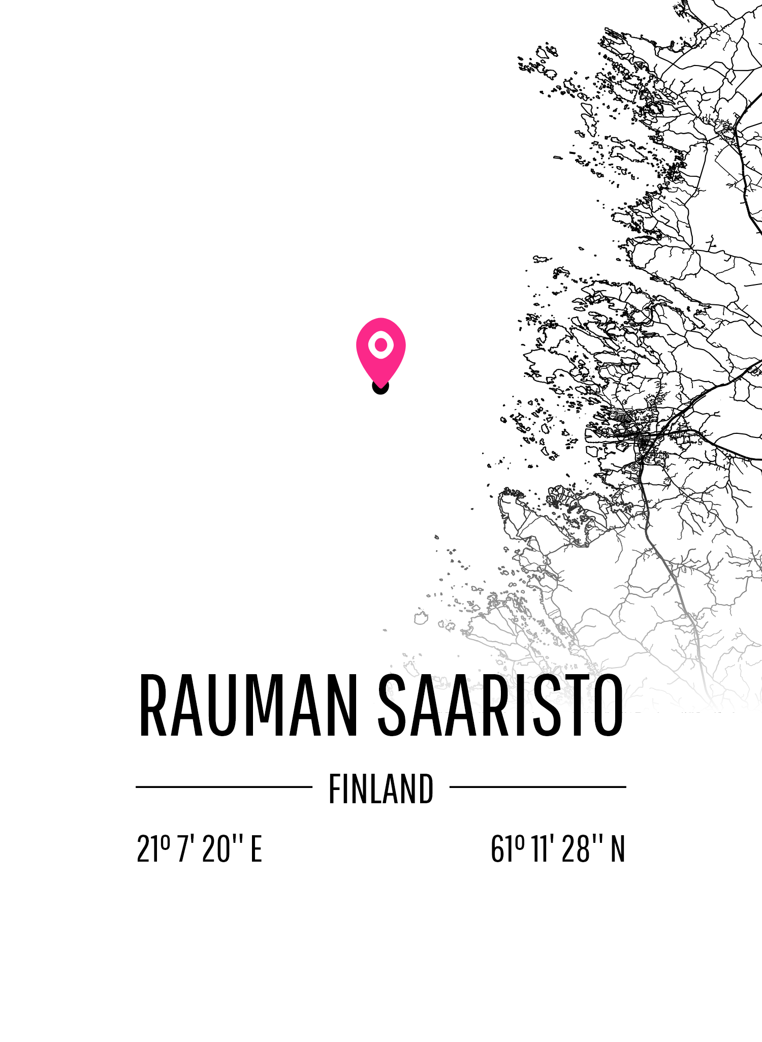Map of Rauman Saaristo