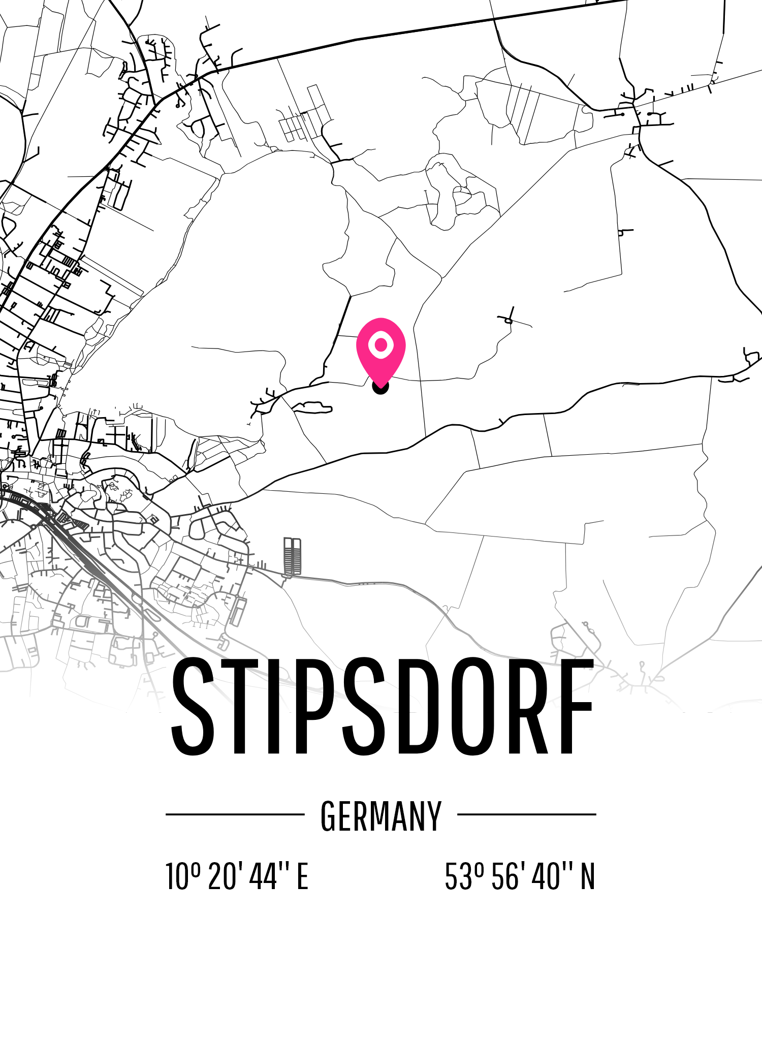 Karta över Stipsdorf