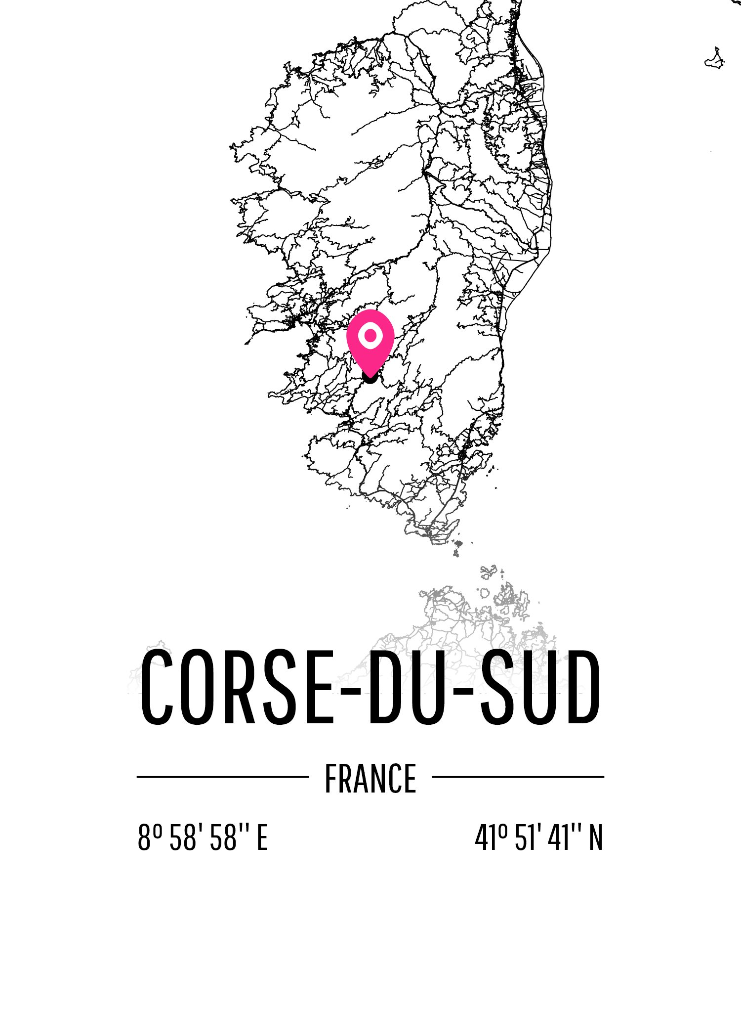 Map of Corse-Du-Sud