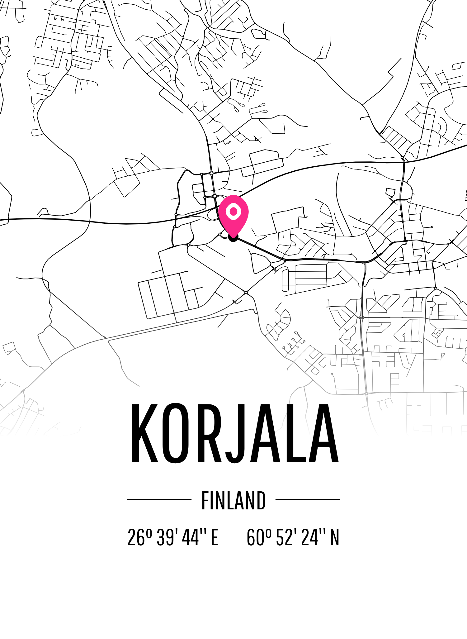 Map of Korjala