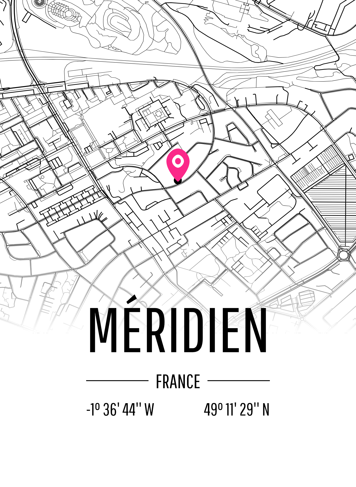 Map of Méridien