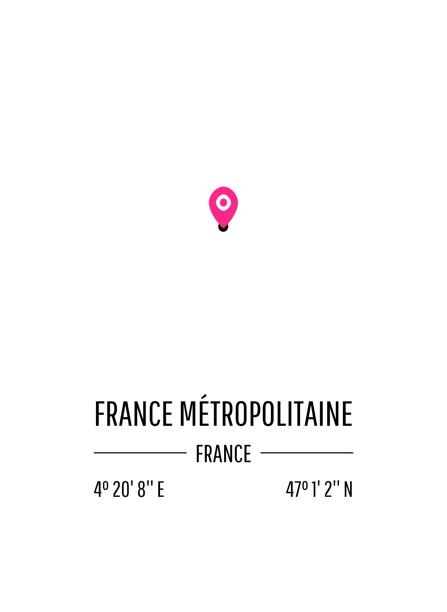 Map of France Métropolitaine