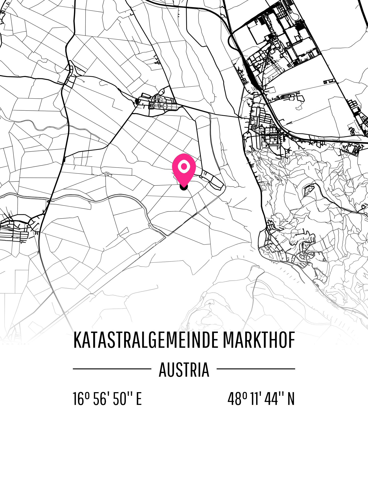 Map of Katastralgemeinde Markthof
