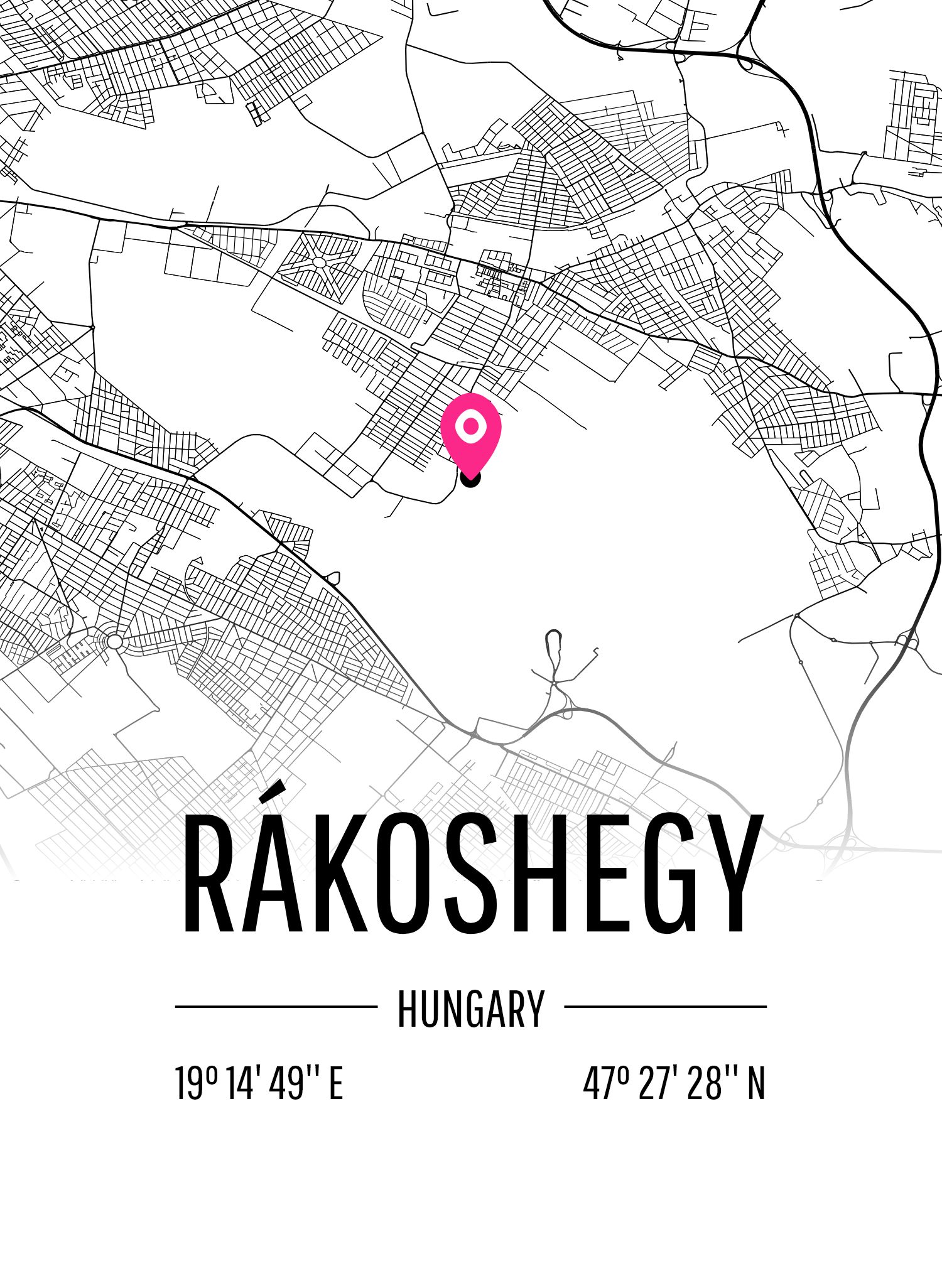 Map of Rákoshegy