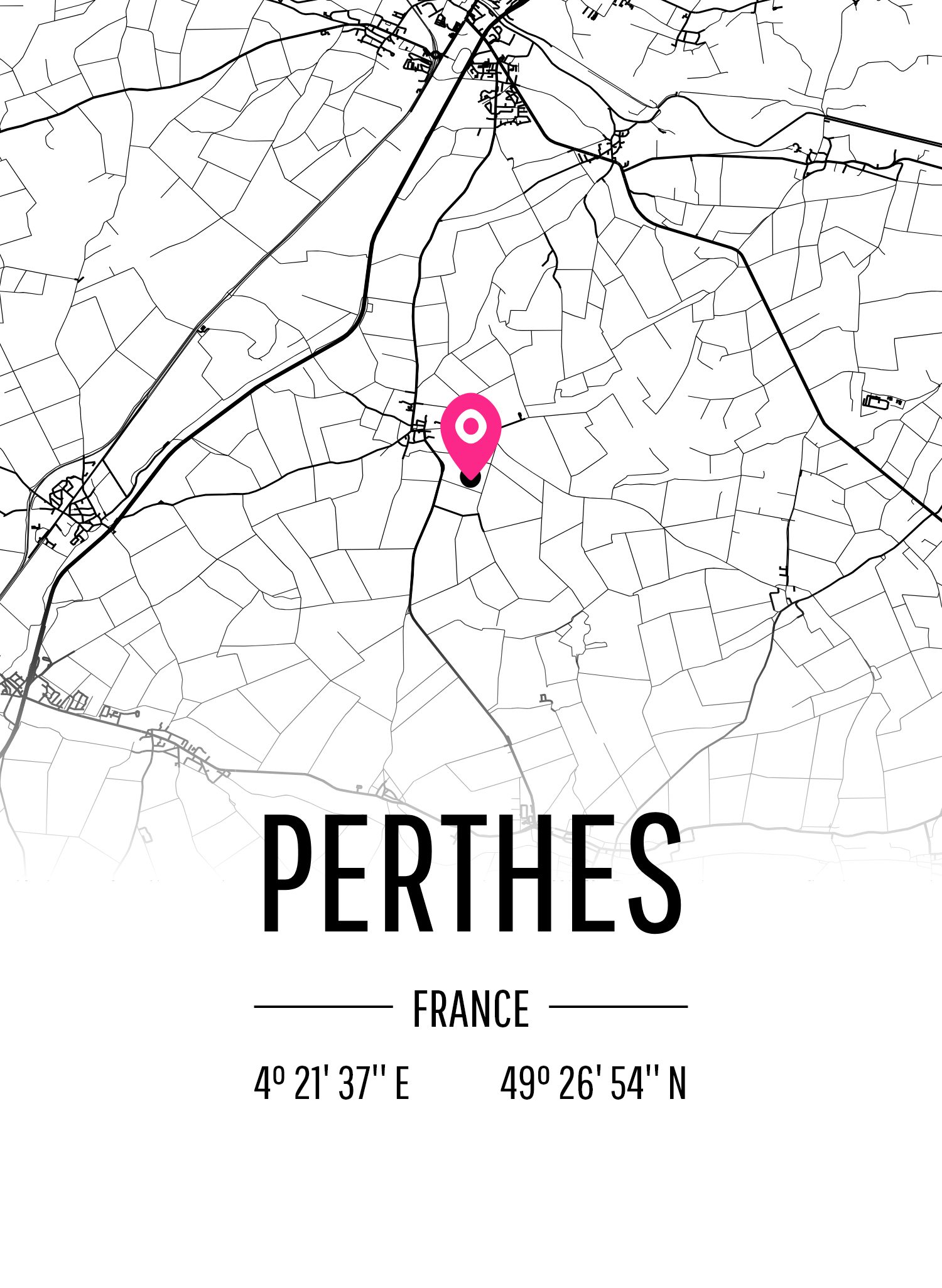 Karta över Perthes