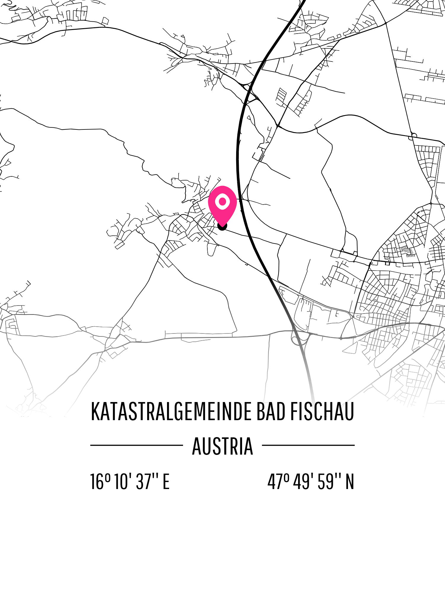 Map of Katastralgemeinde Bad Fischau