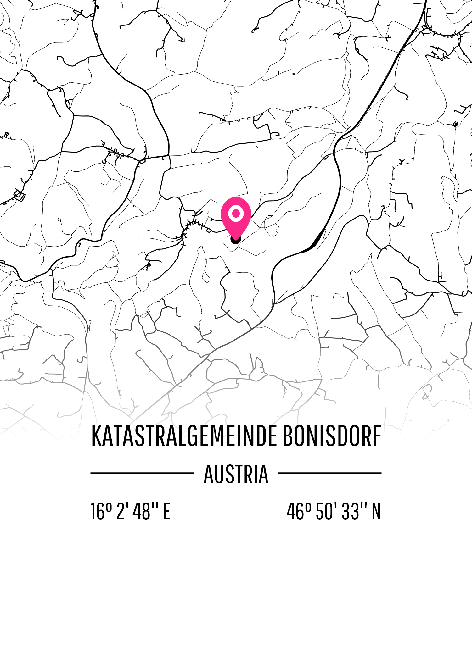 Karta över Katastralgemeinde Bonisdorf
