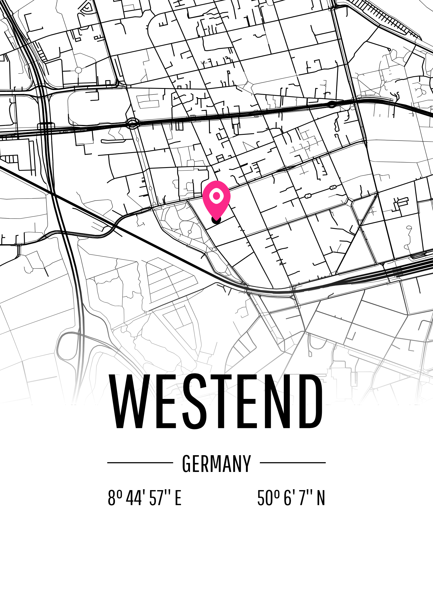 Karta över Westend