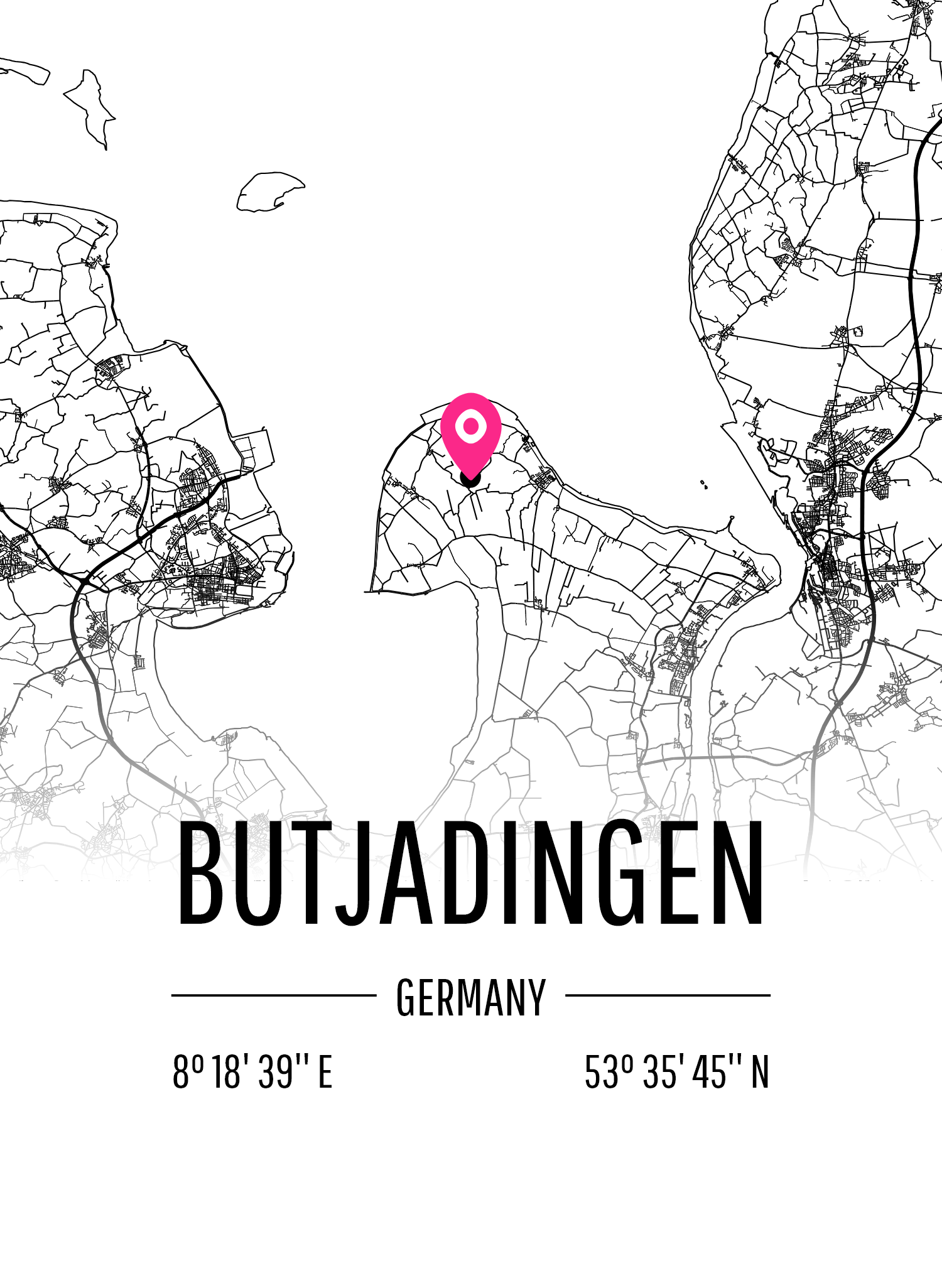 Map of Butjadingen