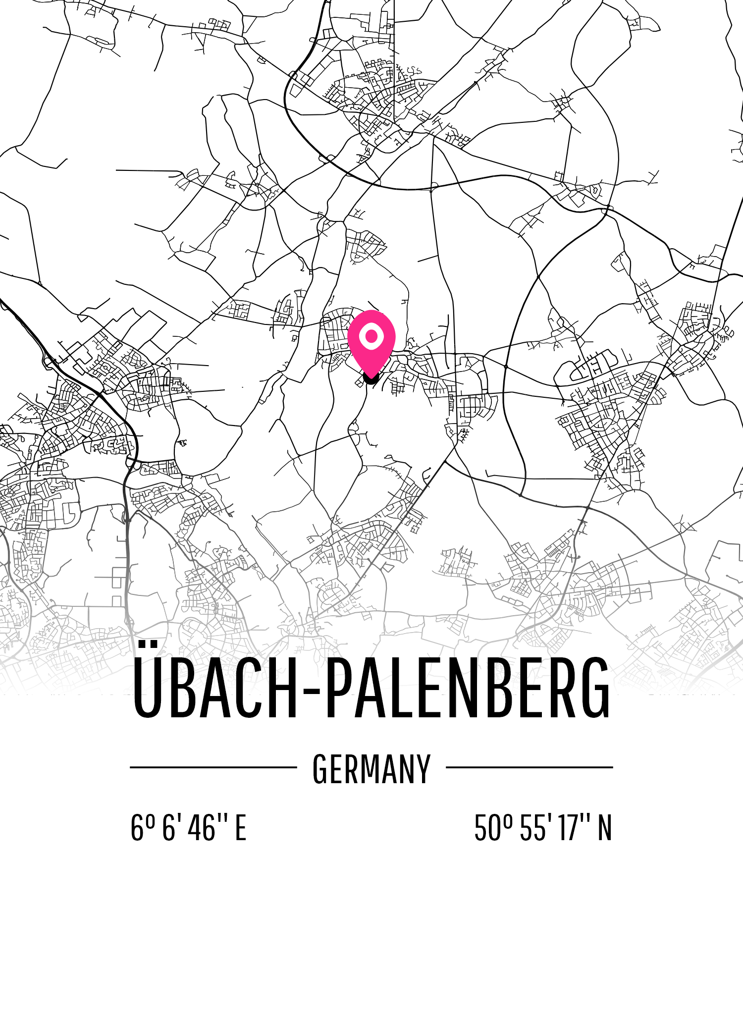 Karta över Übach-Palenberg