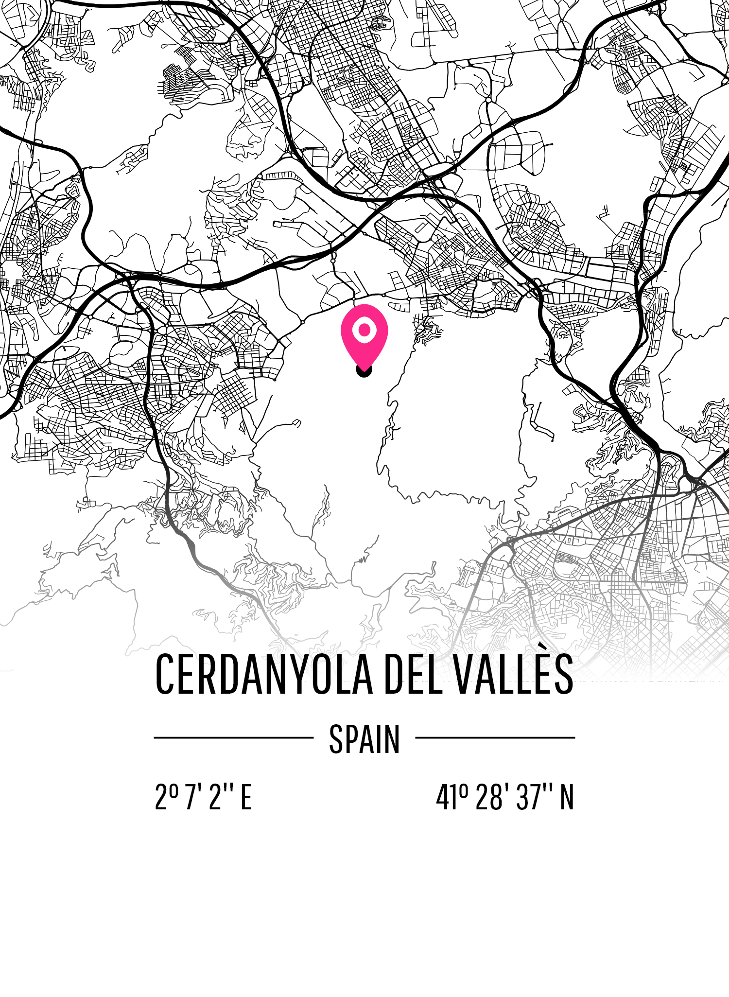 Map of Cerdanyola Del Vallès